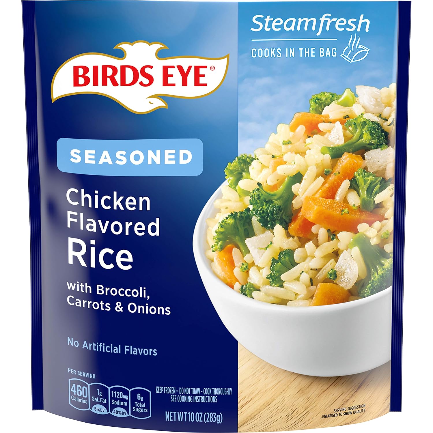Birds Eye Steamfresh Seasoned Chicken Flavored Rice, 10 OZ