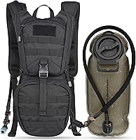 MARCHWAY Tactical MOLLE Hydration Pack with 3L TPU Bladder - Military Daypack for Hiking, Cycling, Running, Climbing