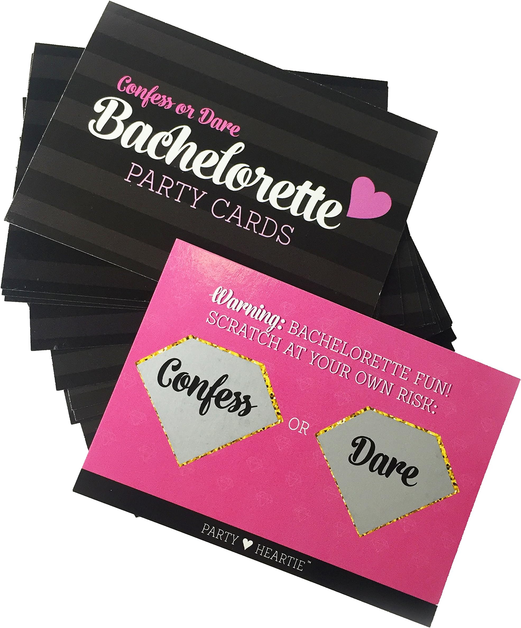 Ultimate Bachelorette Confess or Dare Party Game Scratch Off Cards Girls Night Out