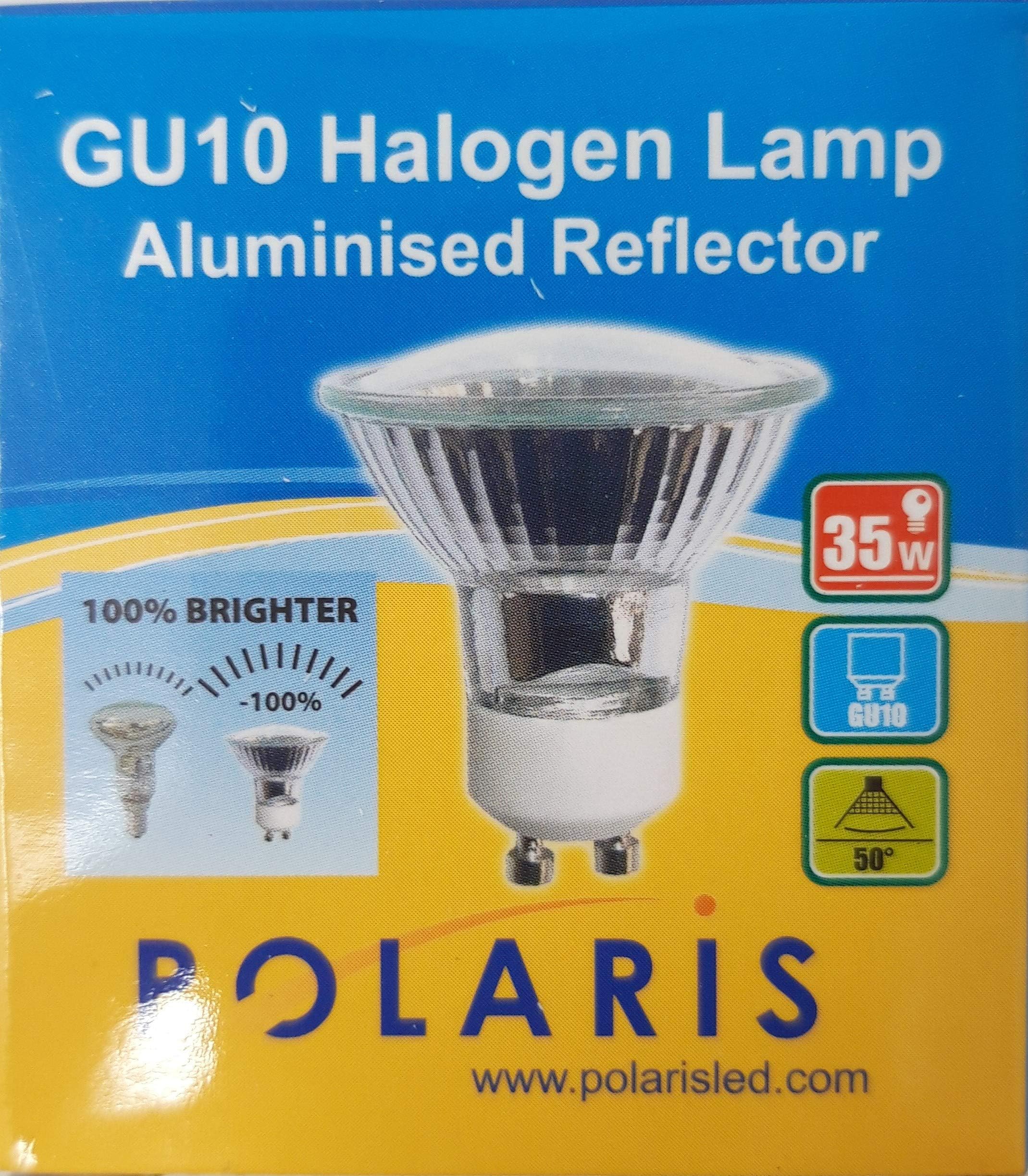 HEATHFIELD 35W GU10 Halogen Light Bulb Pack of 10 240V 2,000HRS