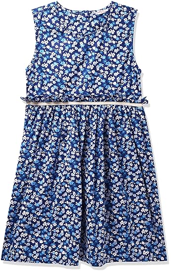 Amazon Brand - Jam & Honey Girls Cotton Skater Knee-Length Dress