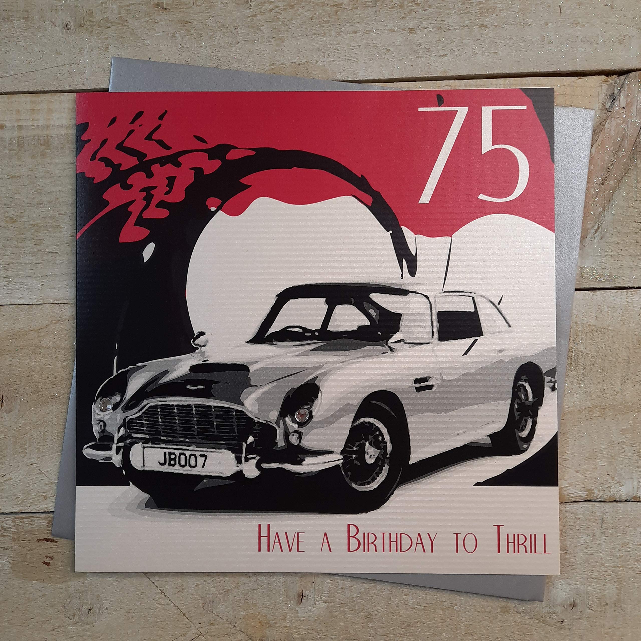 White Cotton Cards XSBA75 Large 75 Have A Birthday To Thrill Handmade 75th Birthday Card