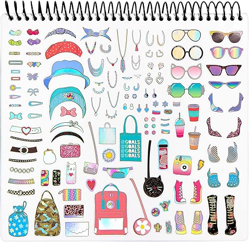 Miniatura 6 de Fashion Angels I Love Fashion - Cuaderno de bocetos para niños diseño de moda para principiantes bloc de bocetos de moda con plantillas y