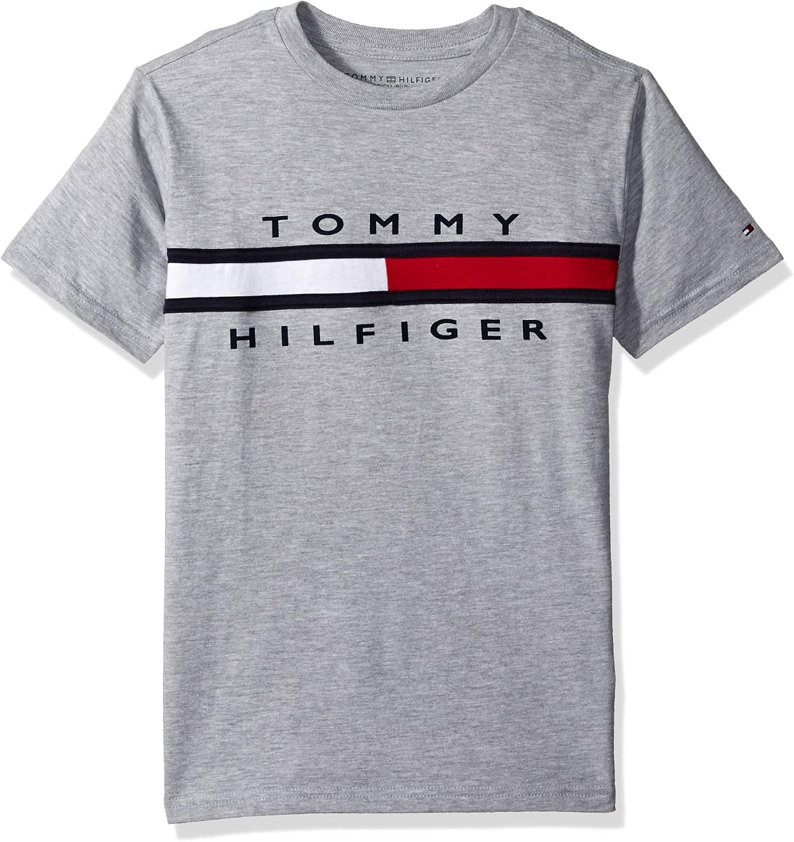 Camiseta de manga corta con estampado de cuello redondo para niño, suave, cómoda, corte holgado