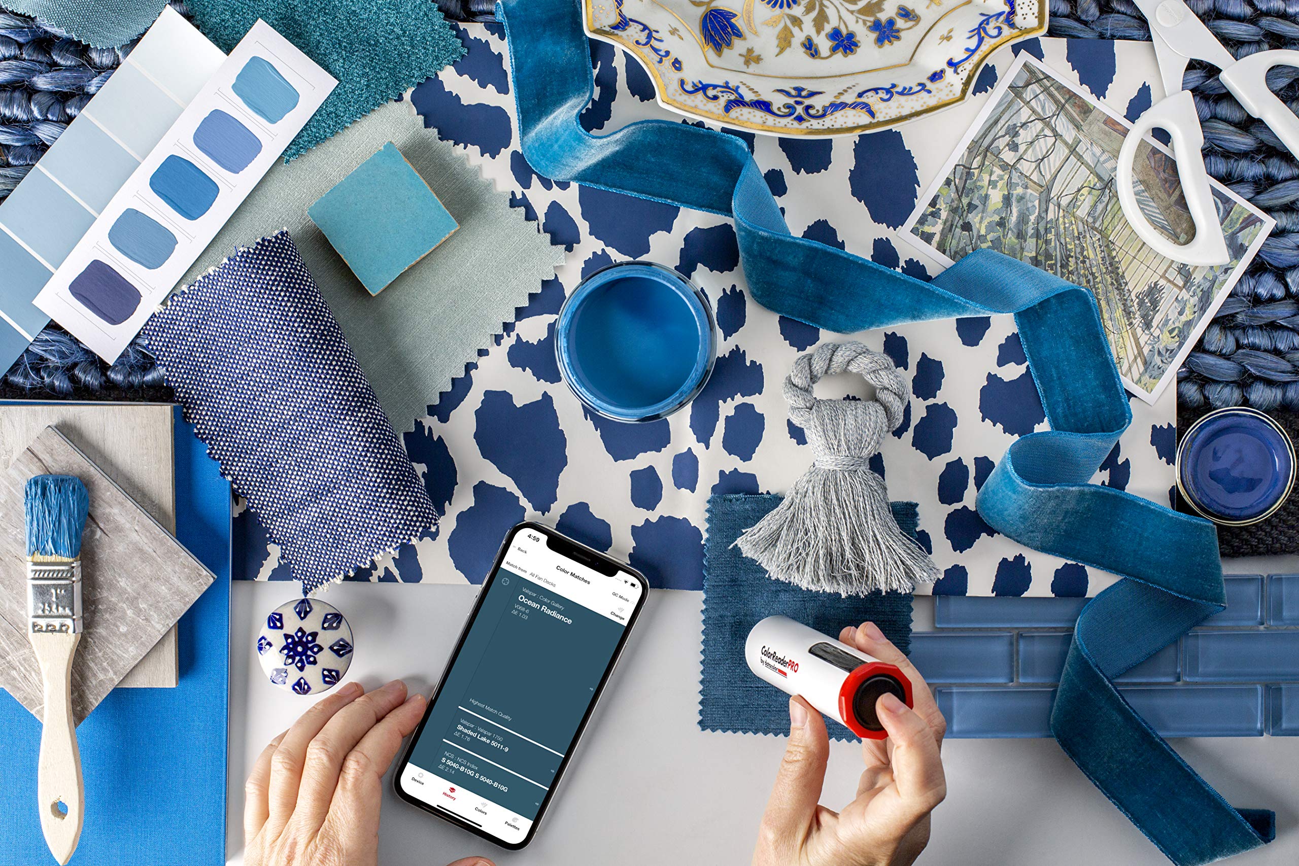 datacolor ColorReader Pro - Professionelles Farbmessgerät mit OLED-Display - Tragbares Tool zur Farbbestimmung für Experten & Designer - Standalone-Nutzung.