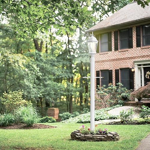 Vista 60 de Design House 502211 Base de pilar de linterna exteriores, color negra