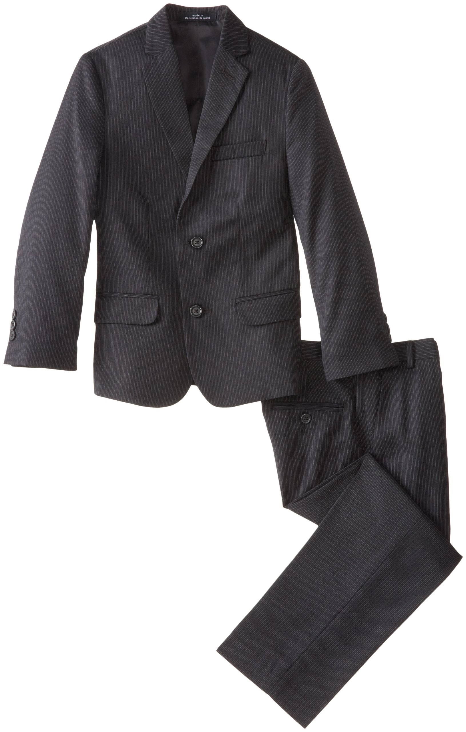 Calvin Klein Dress Up Boys' Pinstriped Two-Piece Suit Set