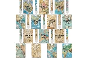 Vibrant Travel The Map Homeroom & Hall Pass Combo
