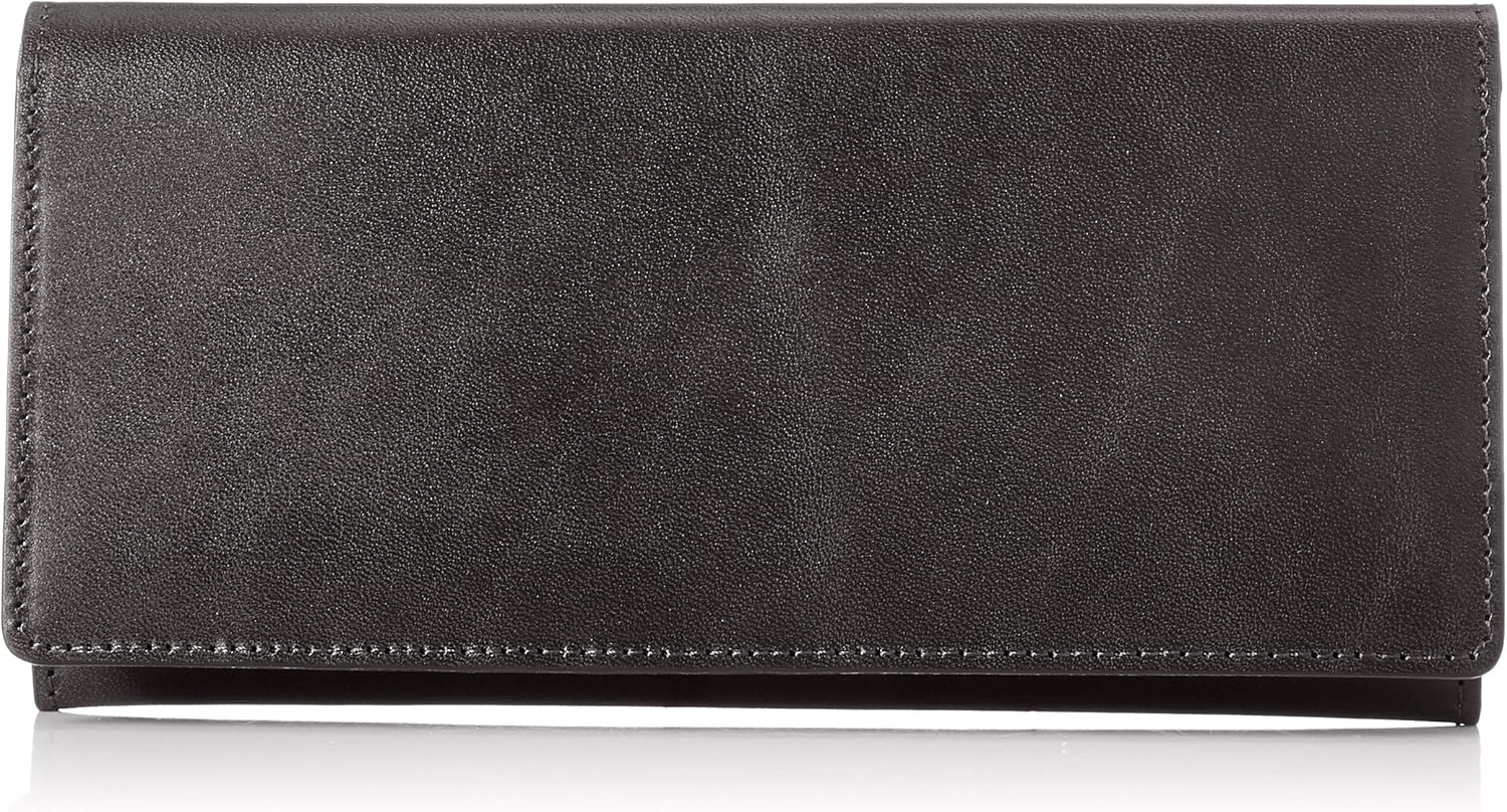 Tachiya Tochigi Leather Bi-Color Long Wallet with Medium Zipper