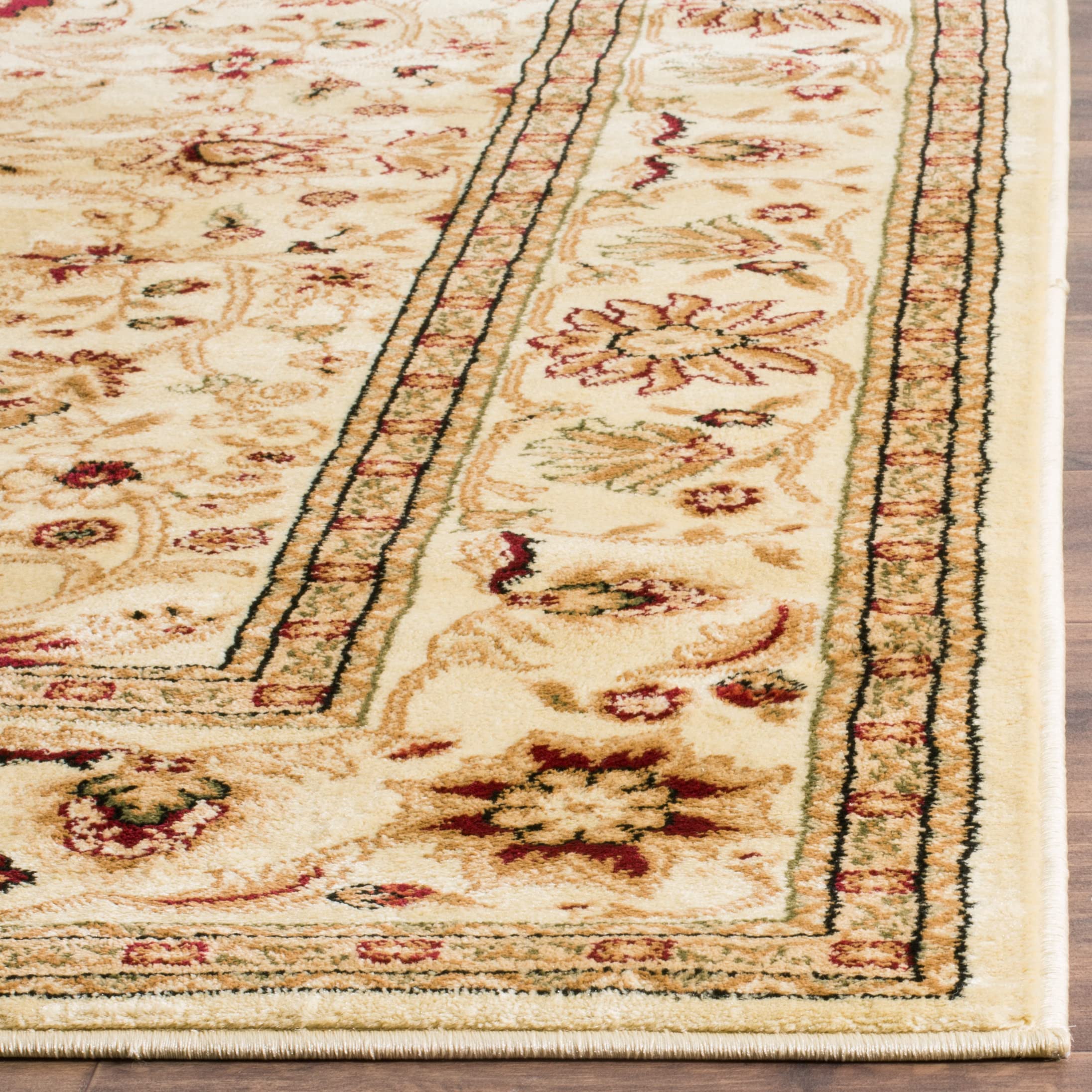 Safavieh Lyndhurst Collection LNH212R Tappeto Tradizionale Orientale, Color Avorio e ruggine, Ivory/Ivory, 4' x 6