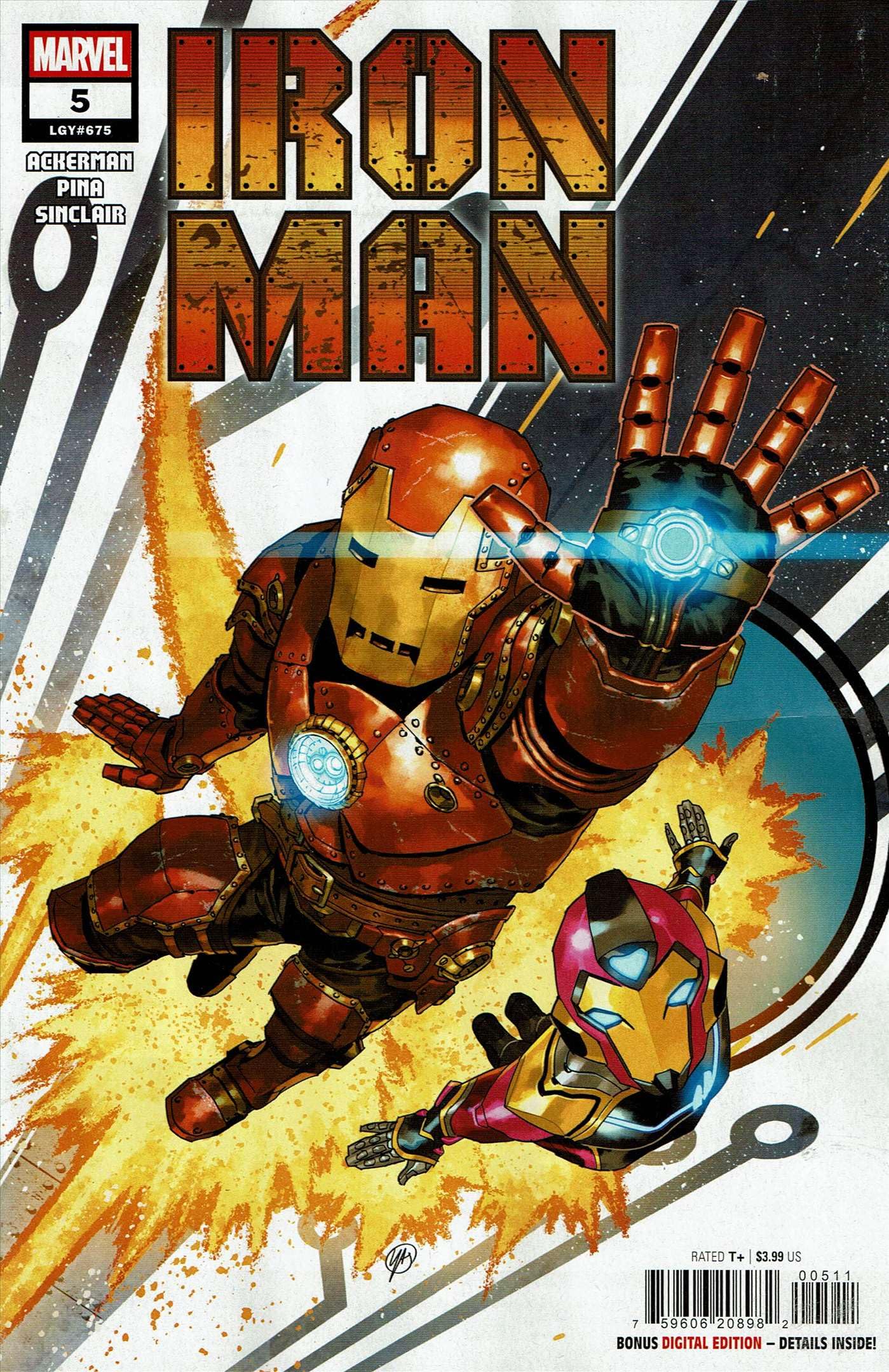 Amazon.com: Iron Man (8th Series) #5 VF/NM ; Marvel comic book