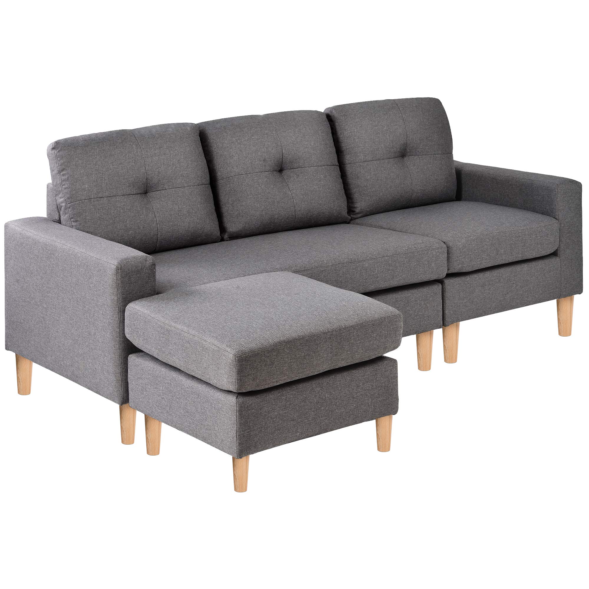 Buy BTM L Sectional Sofa Couch, 3 Seater Sofa, Living Room Small