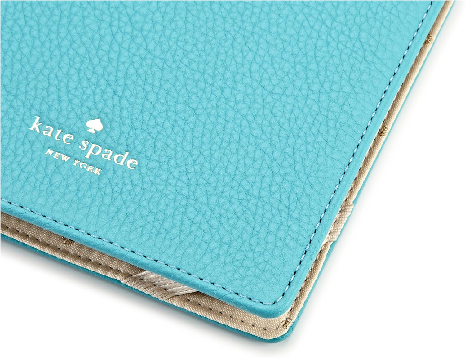 kate spade new york Pebbled Leather Kindle Fire Case Cover, Aqua (will not fit HD or HDX models)