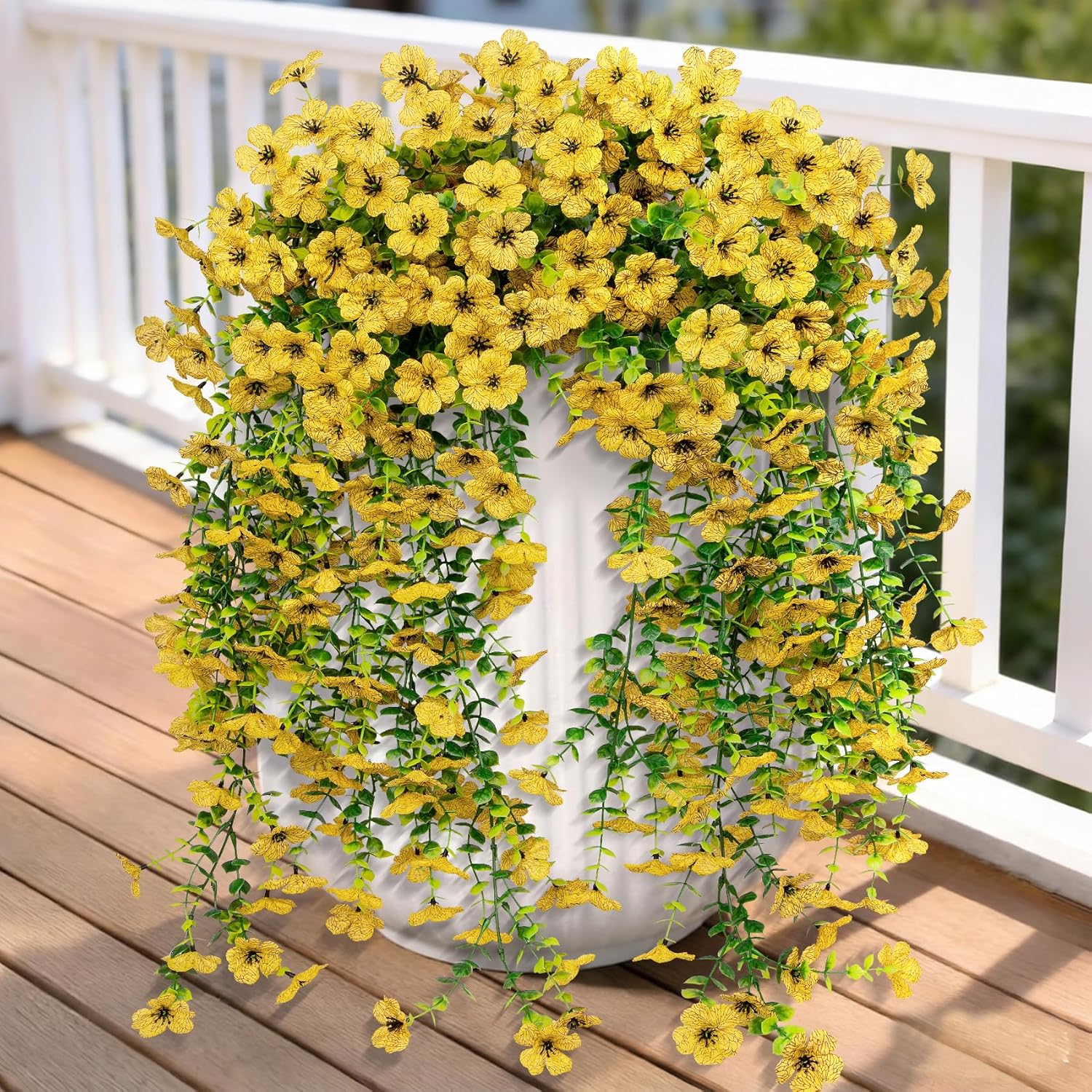  4 Camellia  Bundles Artificial Flowers for Outdoors 