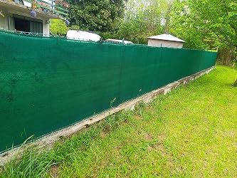 TENAX Coimbra Sichtschutznetz – 1,00 X 50 M, Grün, HDPE, UV-stabilisiert, Mit Ösen, Hohe Abschirmung Für Garten & Balkon