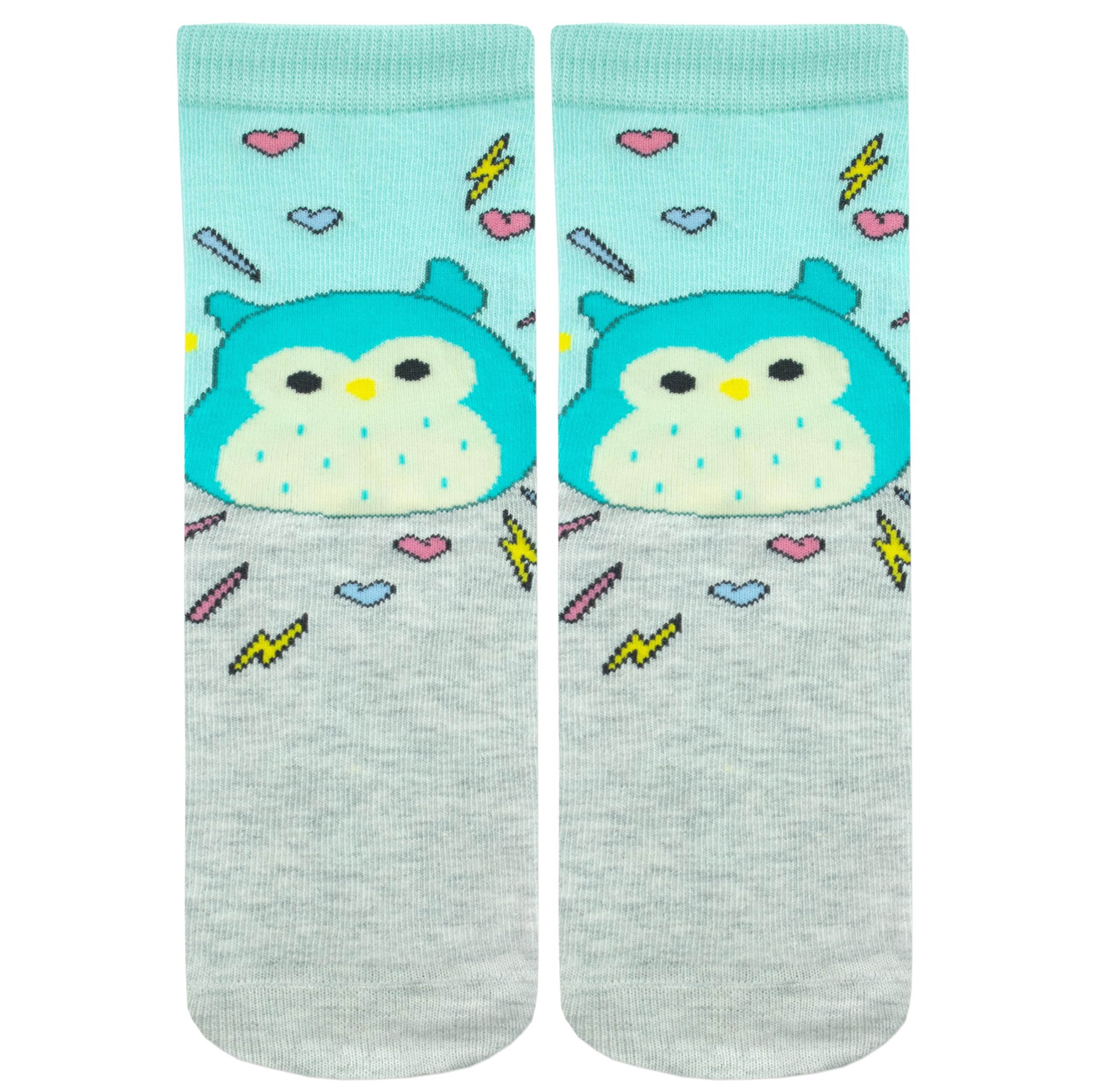 Squishmallows Socks | 3-pak Dziecięcych Skarpetek z Bawełny | Skarpetki Squish Squad dla Dziewcząt, 3 Sztuki
