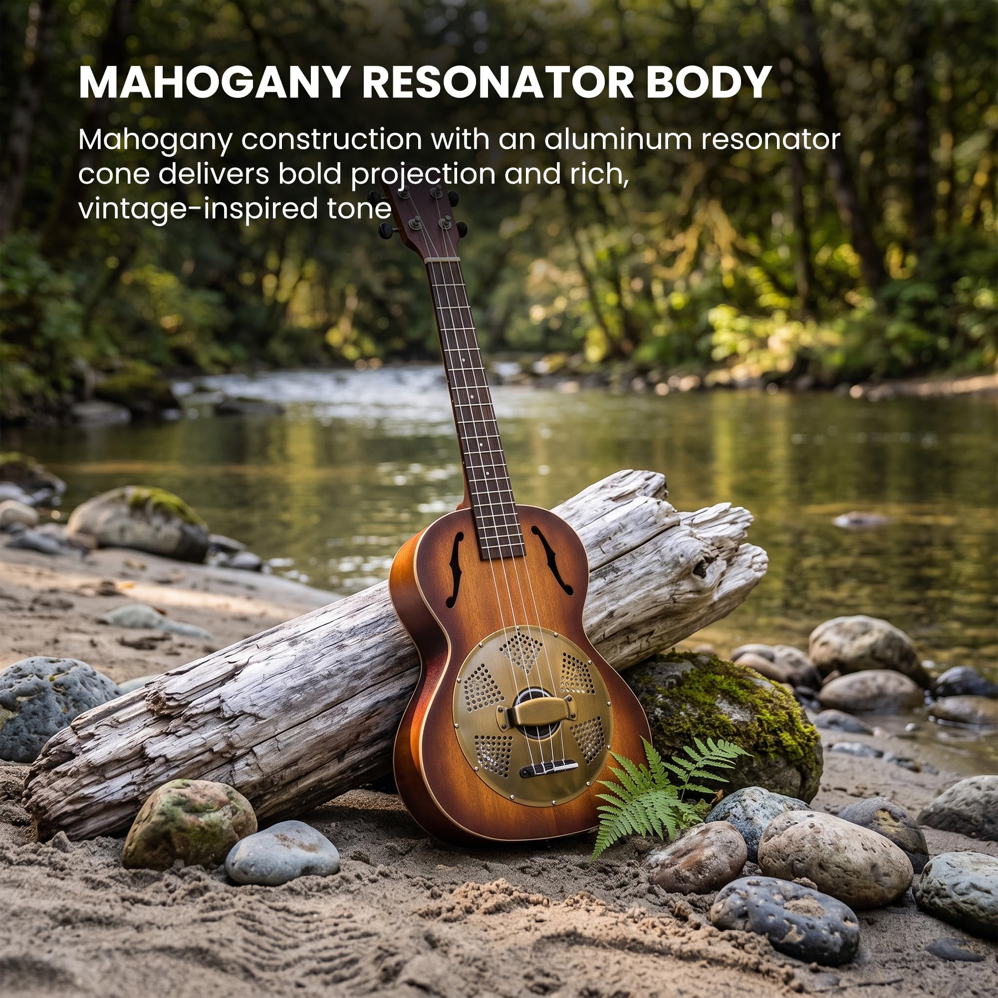 Kala KA-RES-BRS - Ukulele risonatore tenore in ottone