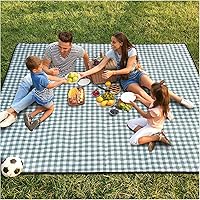 Genovega Extra Large Waterproof Picnic Blanket - Foldable Beach Mat for Camping, Parks, Festivals & Family Outings