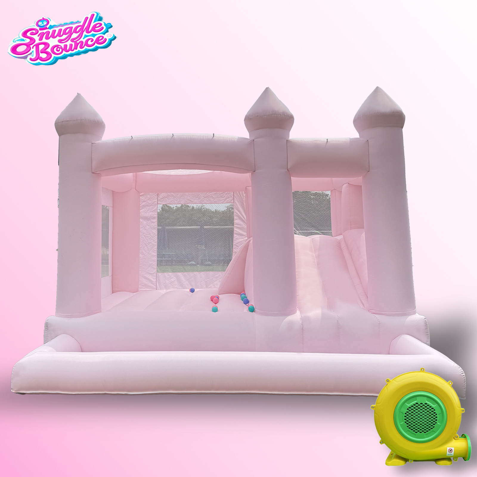 Amazon.com: 13FT Pink Oxford Inflatable Bounce House Big Castle
