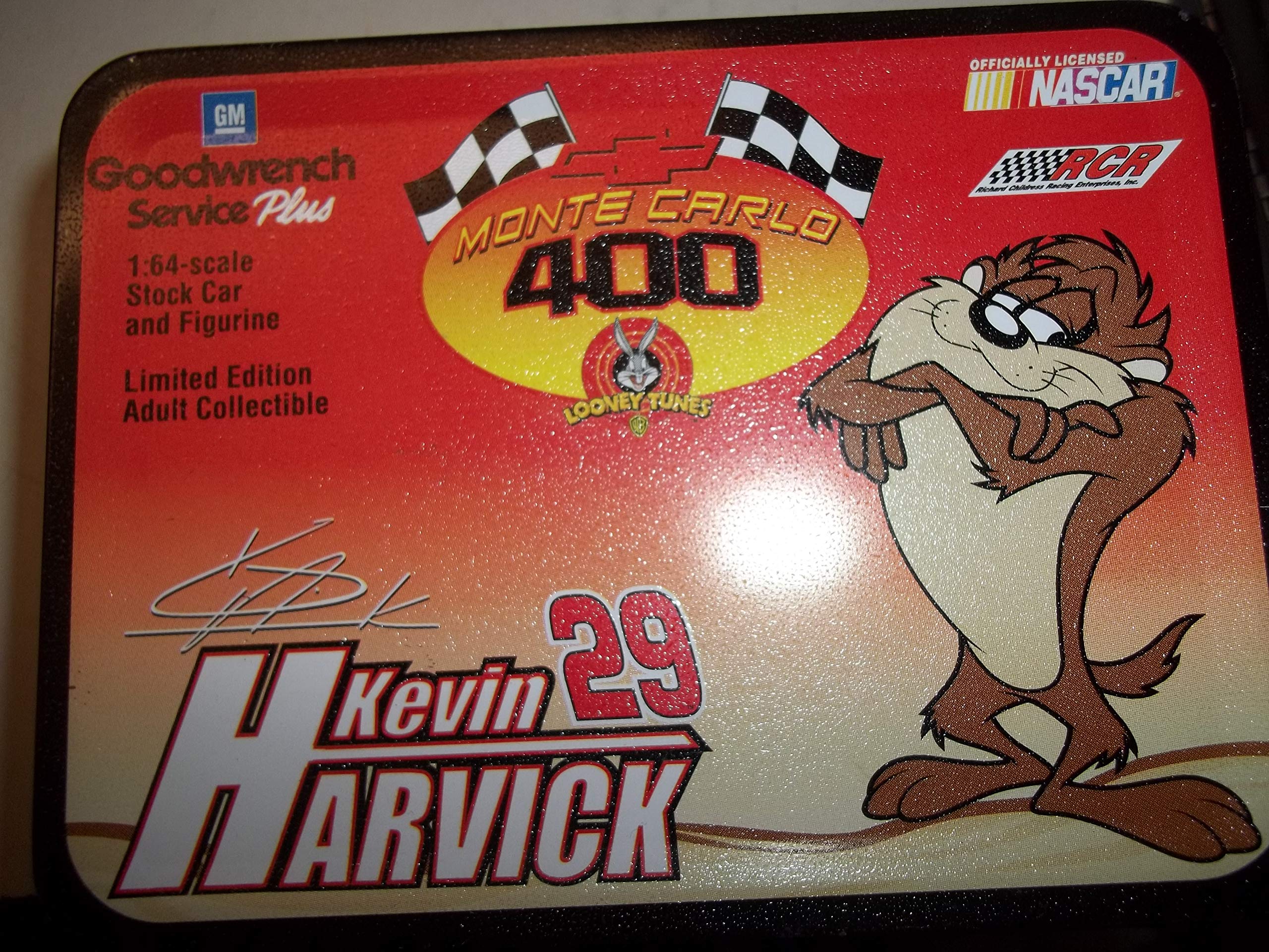 mini lunch box monte carlo 400 kevin harvick w taz figure