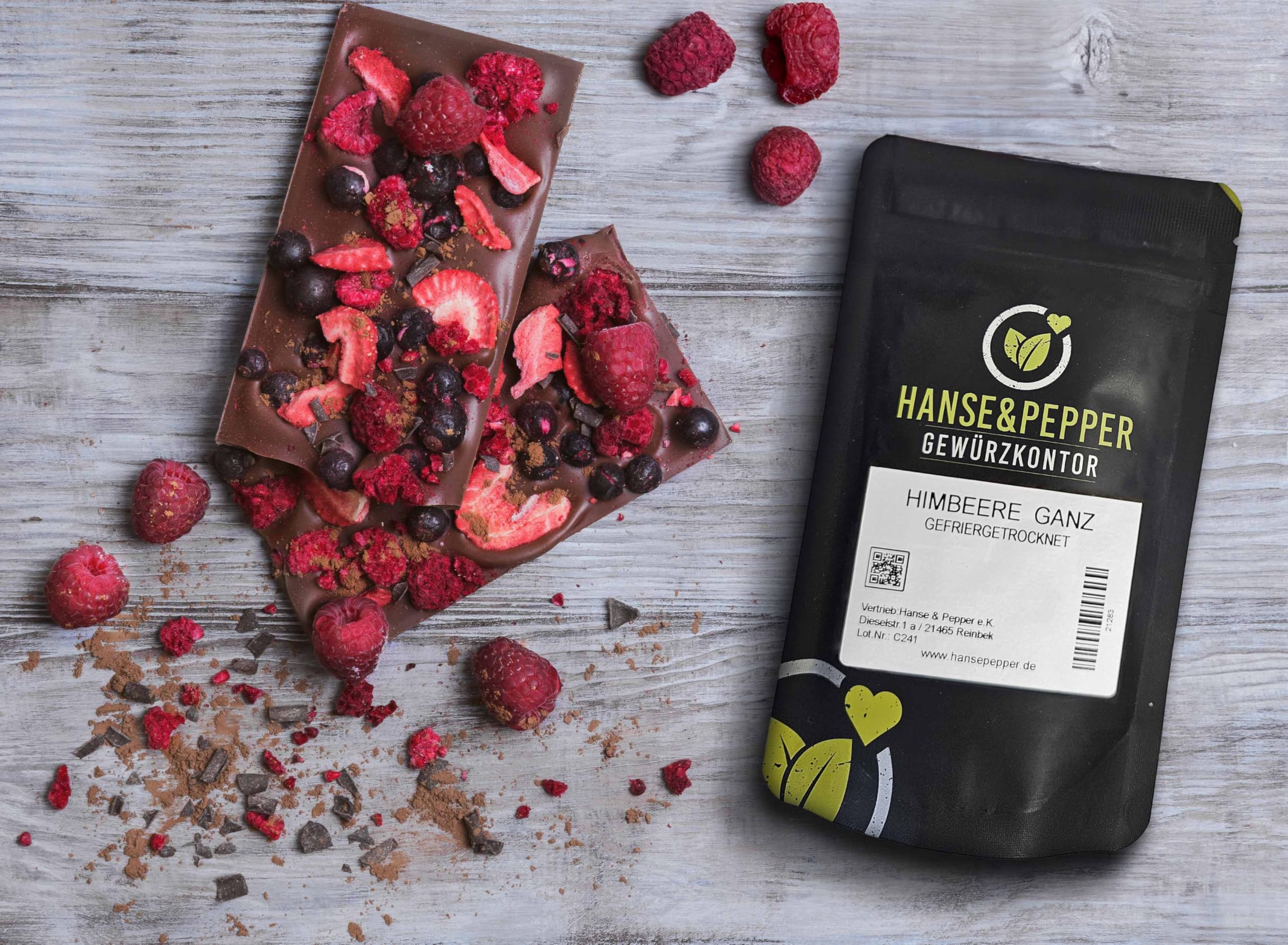 1kg Himbeere ganz schonend gefriergetrocknet ganze Früchte Trockenfrüchte