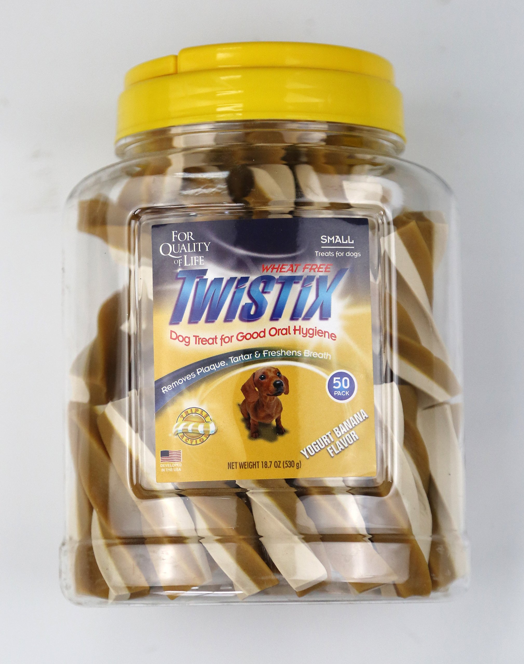 Twistix Dog Treats with Yoghurt and Banana, 50 Count (Small) (B07FF84J73) Amazon Price History, Amazon Price Tracker