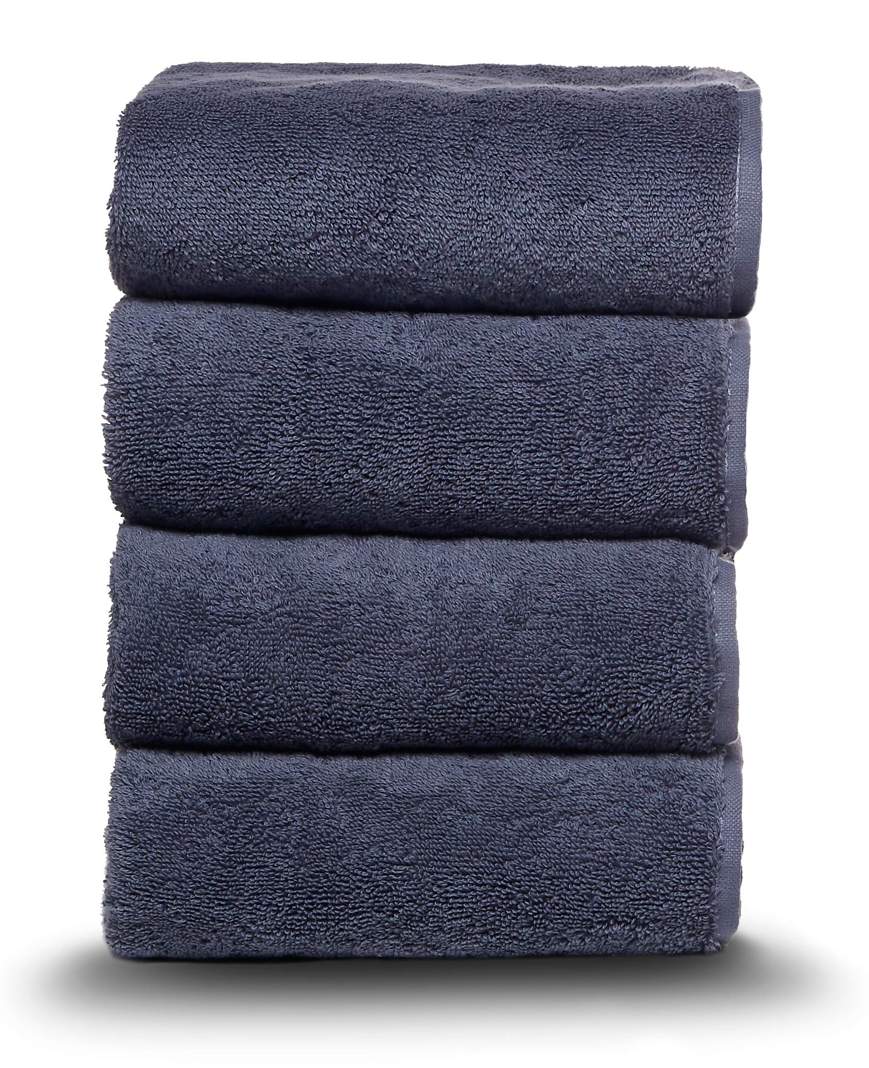 Arus Classic Towel 100 Turkish Cotton Hotel Spa Towel Hand Towel Orion Blue Set of 4