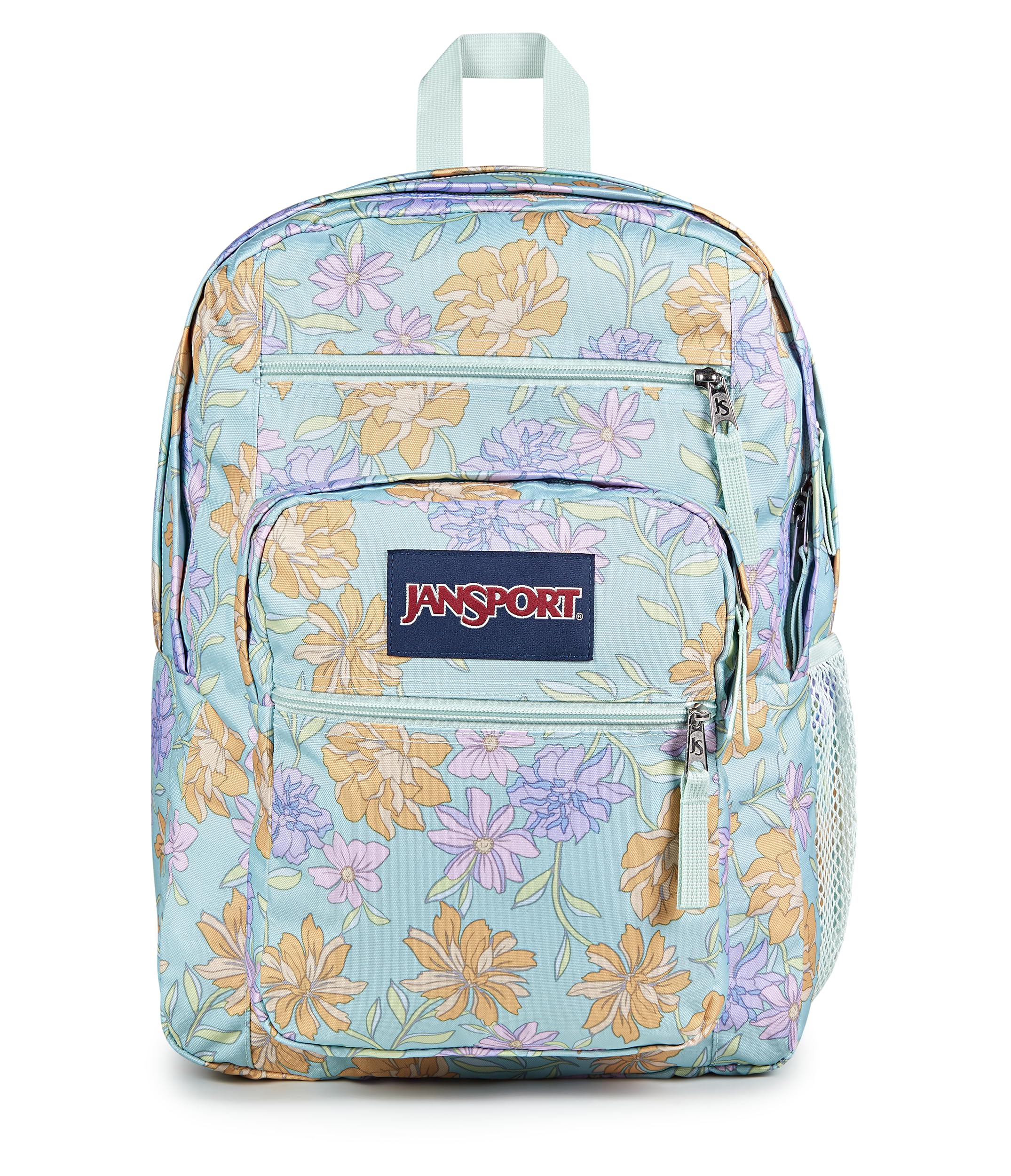 JanSport Laptop Backpack - Computer Bag with 2 Compartments, Ergonomic Shoulder Straps, 15” Laptop Sleeve, Haul Handle - Faded Floral Fresh Mint