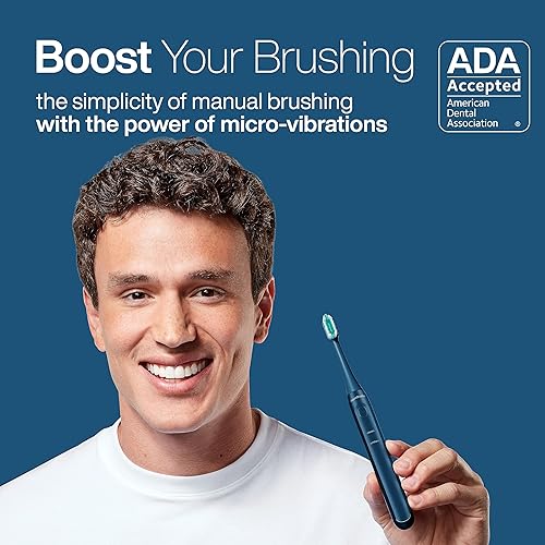 Miniatura 2 de Aquasonic Icon - Cepillo de dientes recargable aceptado por la ADA, soporte magnético y estuche de viaje delgado, 2 modos de cepillado y
