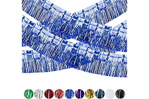 4 Pack Iridescent Float Fringe Curtains for Homecoming and Other Celebrations