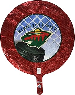 Anagram International Minnesota Wild Foil Flat Party Balloons, 18