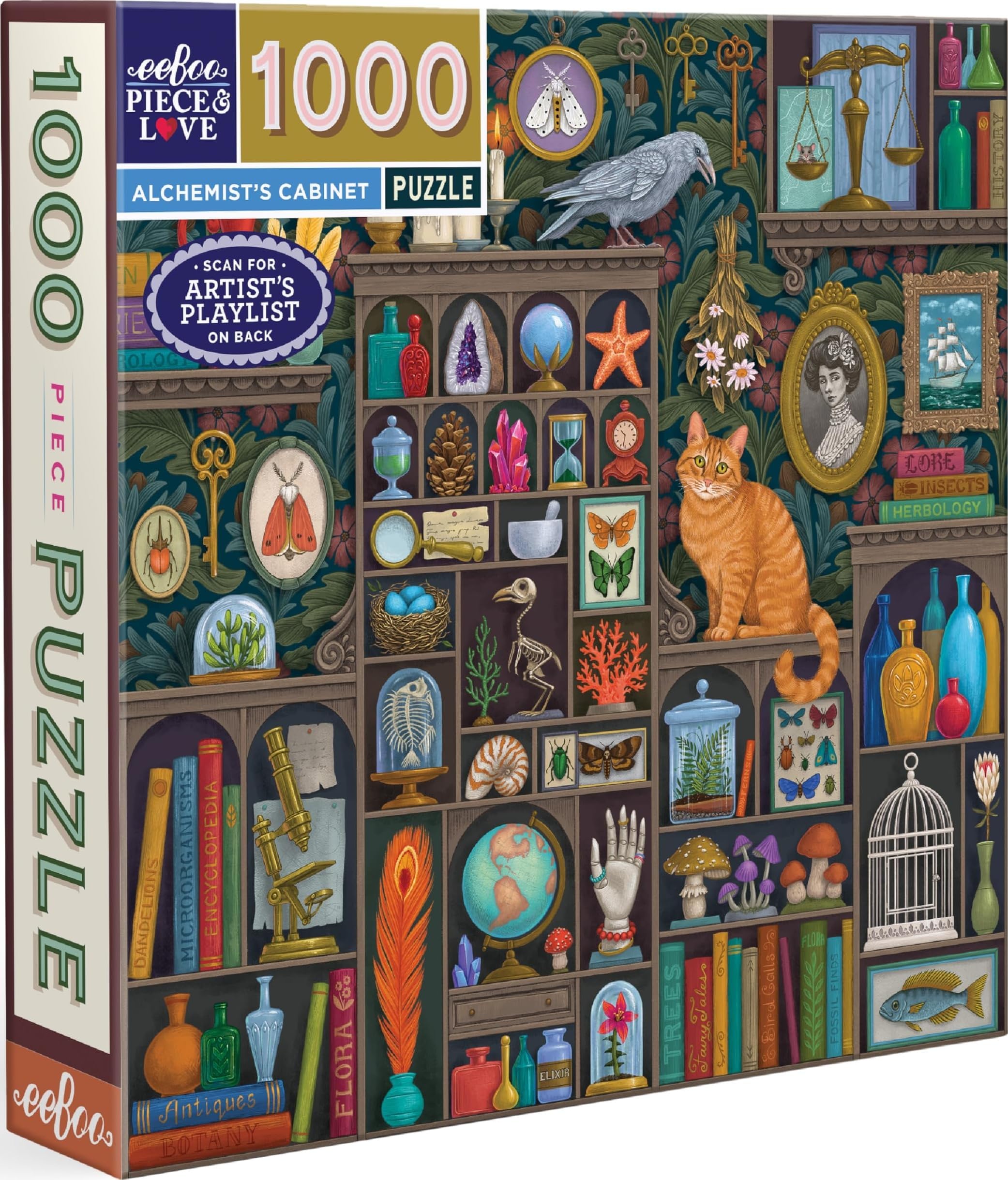 eeBoo Alchemist's Closet 1000 Piece Square Jigsaw Puzzle, 23" x 23"