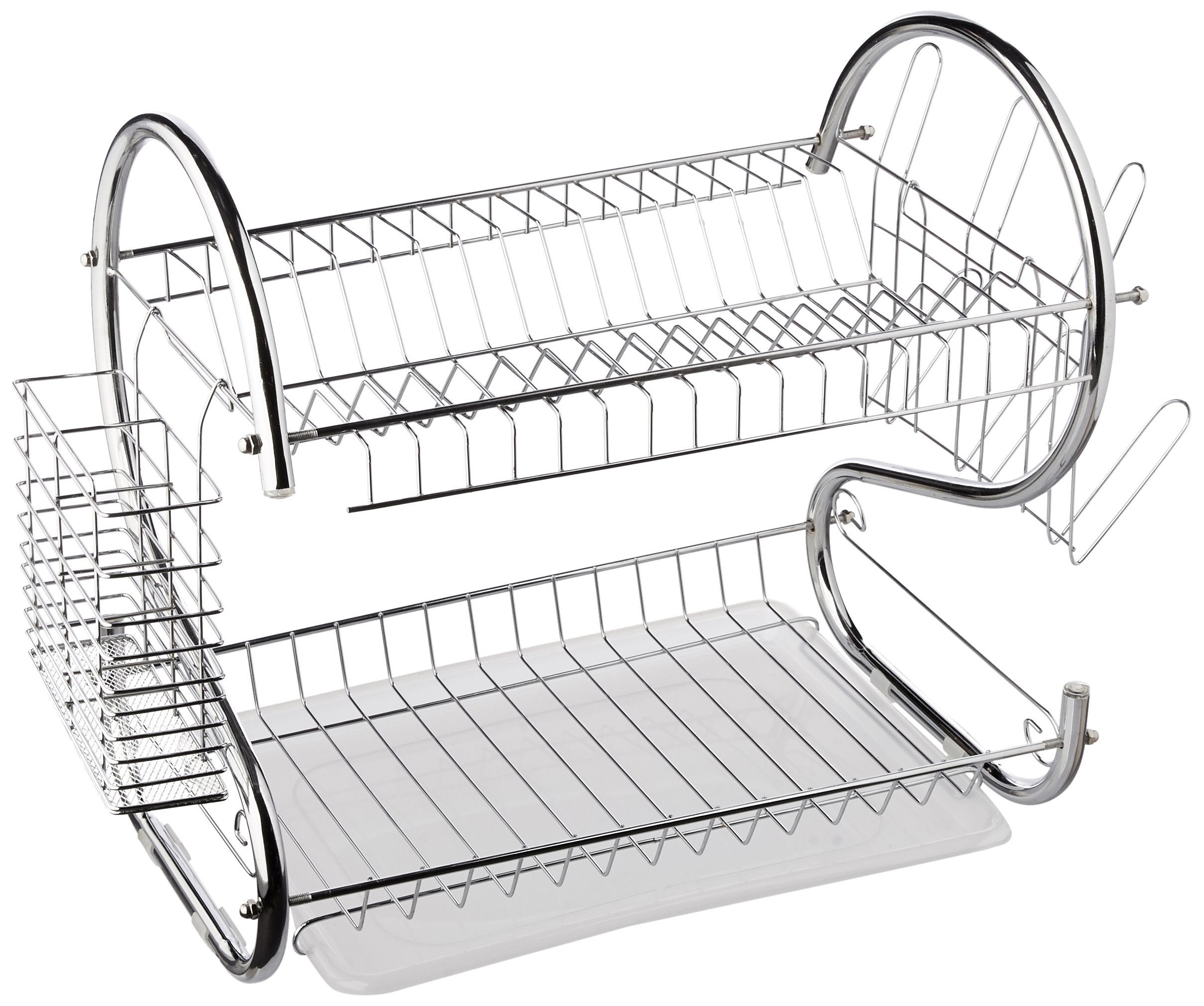 Better Chef DR-16 2-Tier Dish Rack, 16-Inch, Chrome