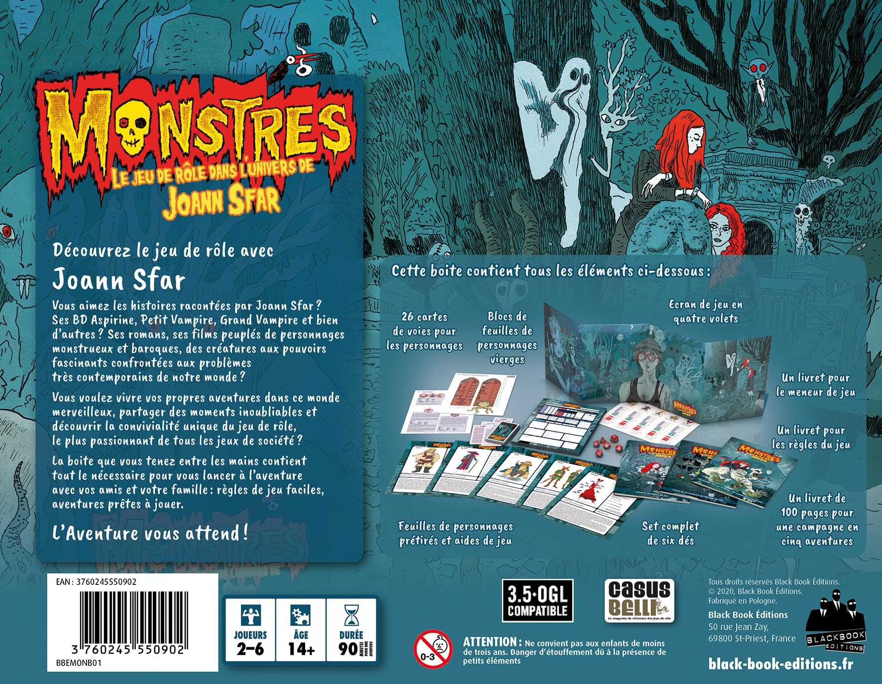 Monstres : Le Jeu de Rôle dans l'univers de Joann Sfar - Jeu de Société