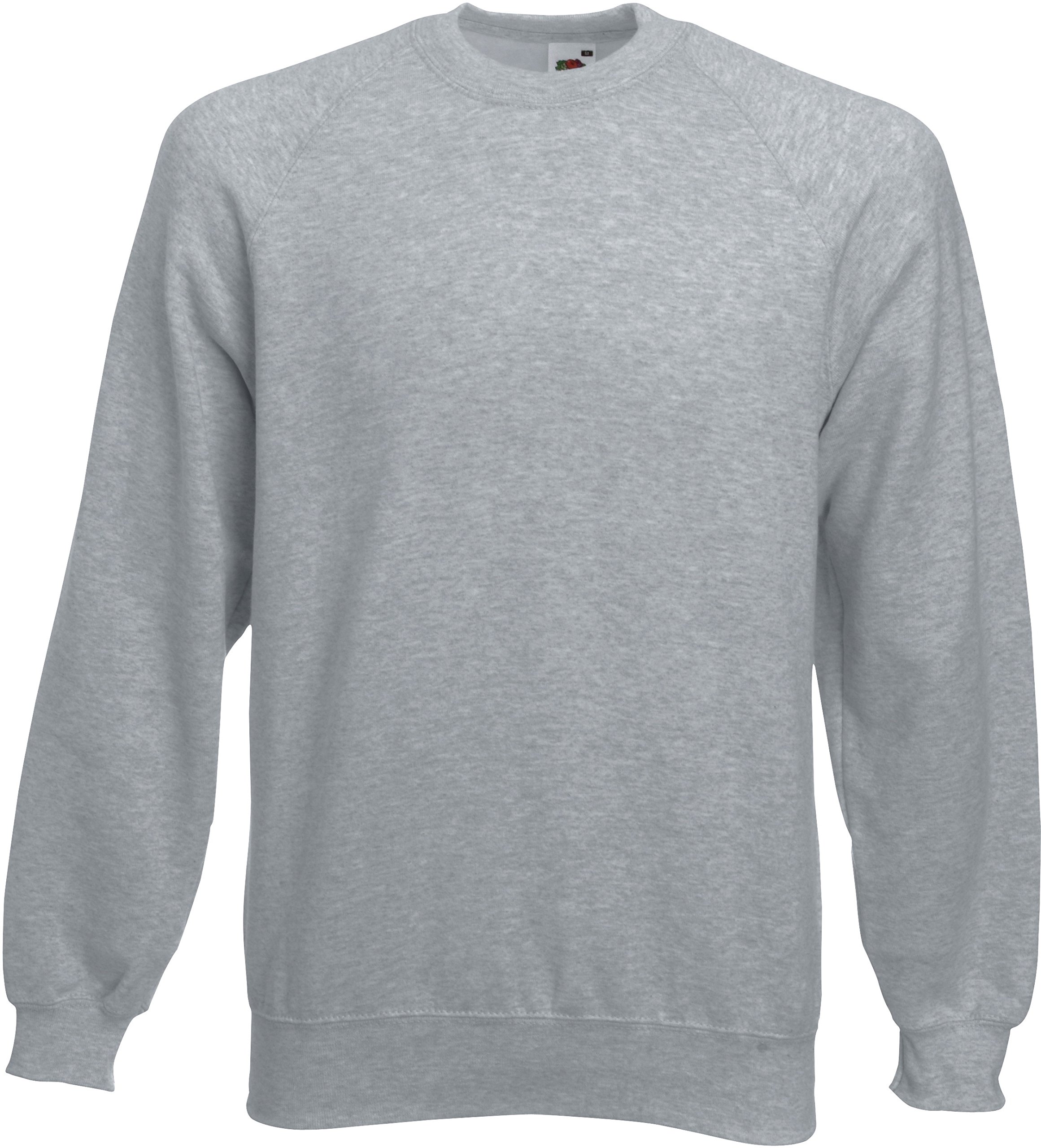 Fruit of the Loom - Sweatshirt Raglan Sweat XL,Heather Grey