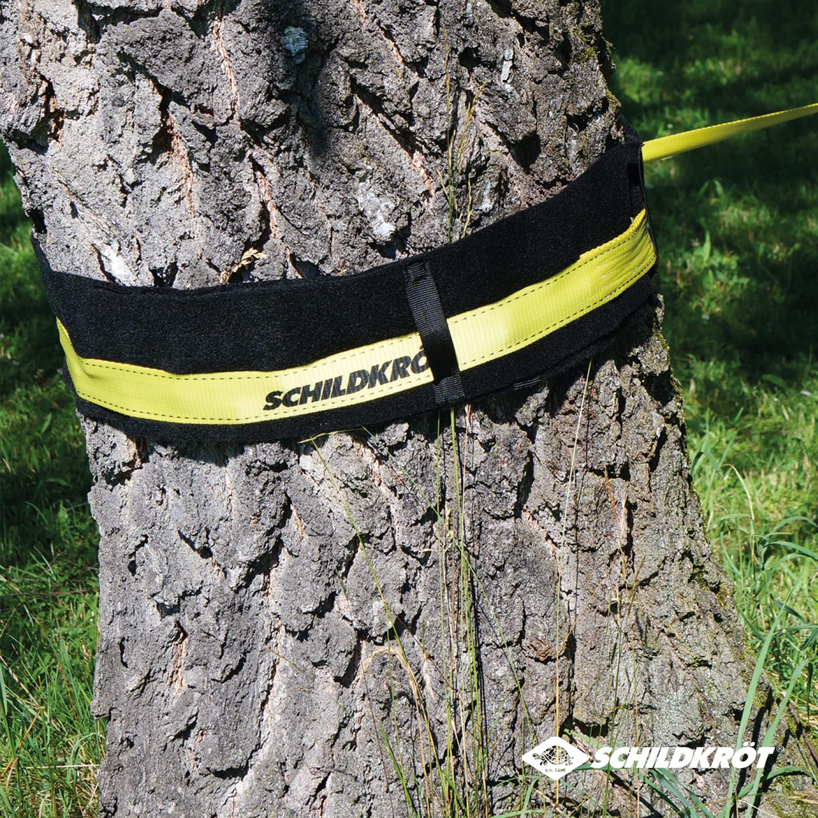 Schildkröt Protection d'arbre pour Slackline, Jungle Line, Zipline, Set Complet pour 2 Arbres, Version XXL, avec Velcro pour Un Montage Facile