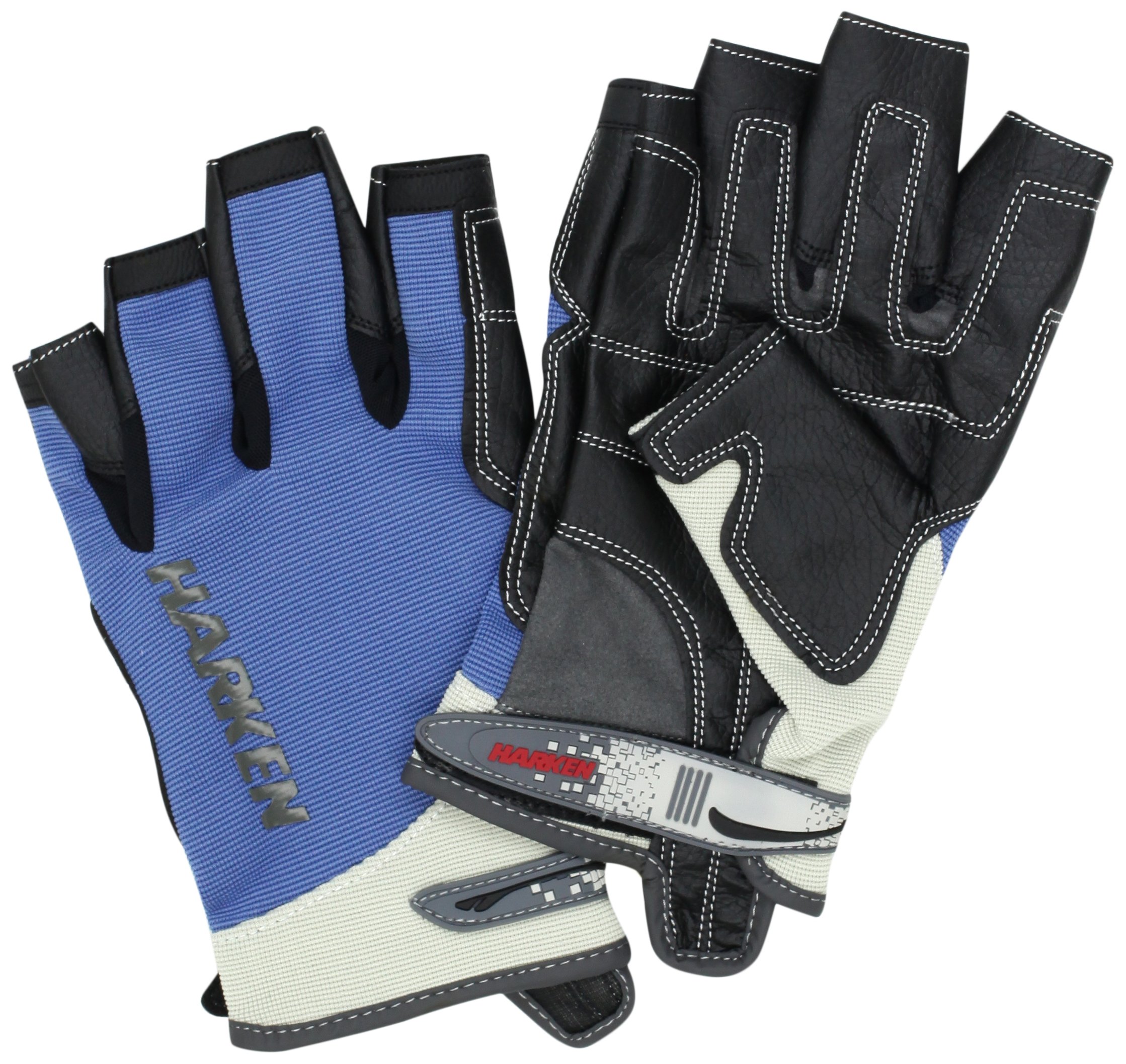 Spectrum 3/4 Finger Gloves, Blue, (Junior Medium)