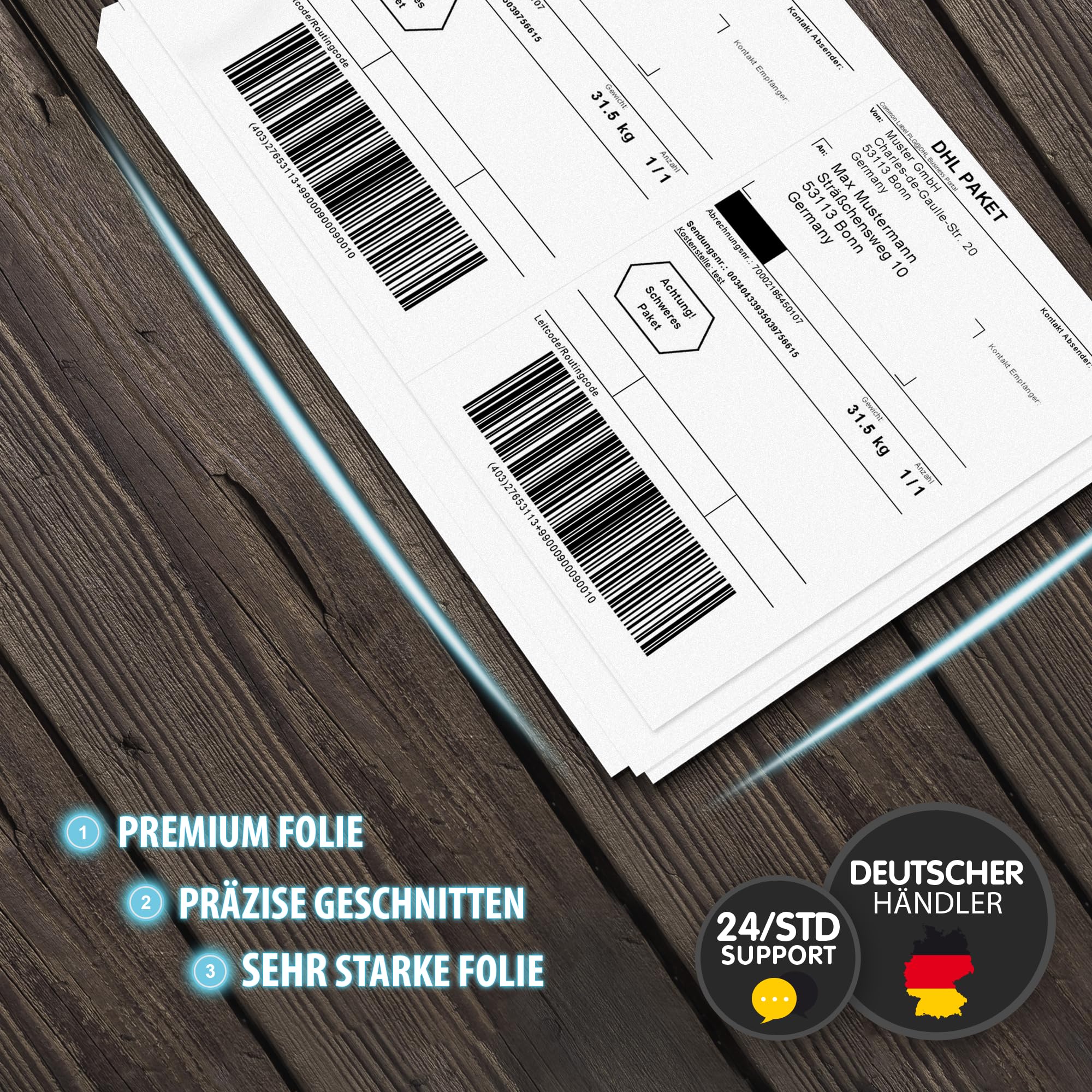 Etichette Autoadesive Opache DIN A5 - 50 Fogli (100 Etichette) Stampabili Per Inkjet E Laser - Foto 11