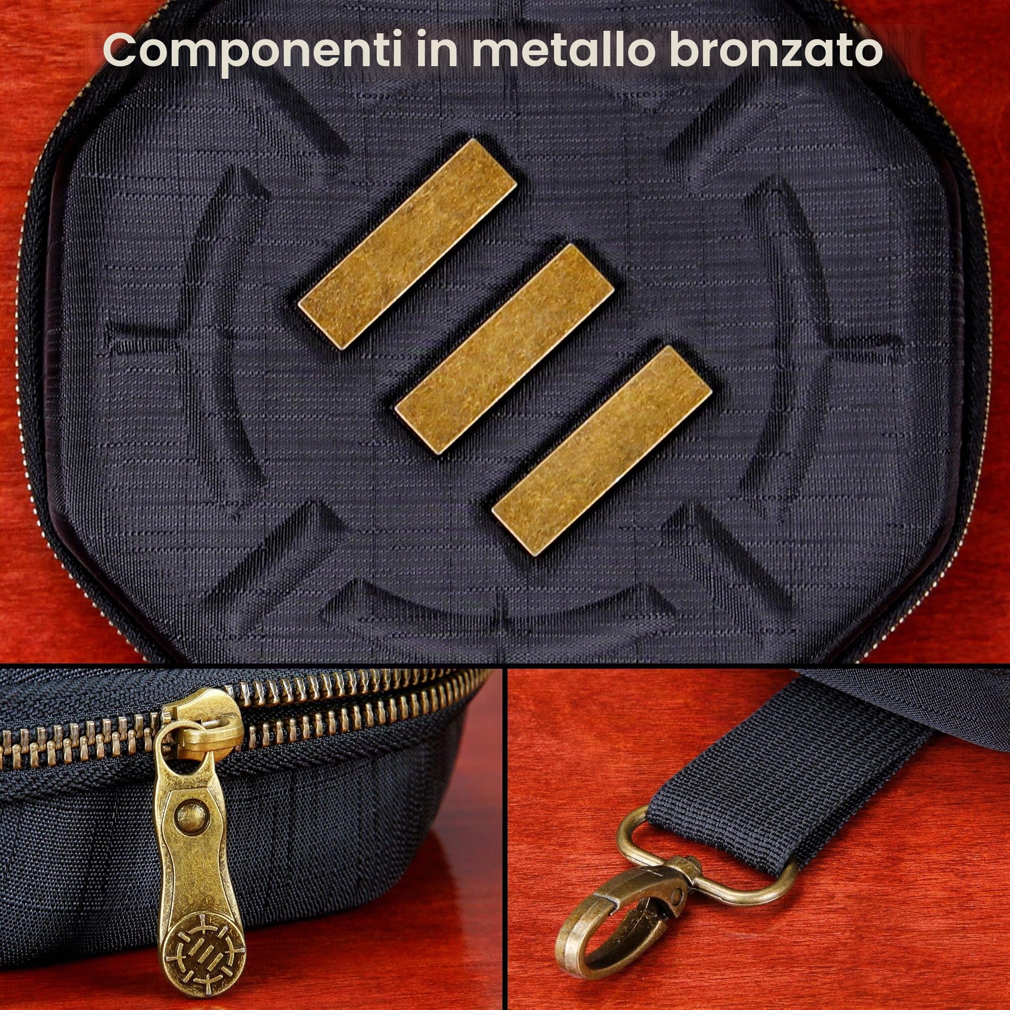 ENHANCE Gioco da Tavolo Caso di Dadi e Vassoio di Rotolamento Contenitore di Stoccaggio per Un Massimo di 150 Pezzi RPG - Design Robusto e Protettivo con Interni Morbidi - Accessorio per Giochi