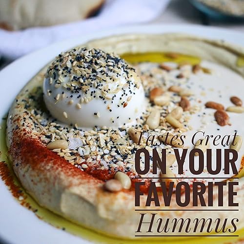 Miniatura 7 de Everything Bagel Seasoning Blend Original XL - Tarro de 10 onzas  Bagel Allspice, sazonador de sésamo, deliciosa mezcla de sal marina y especias,