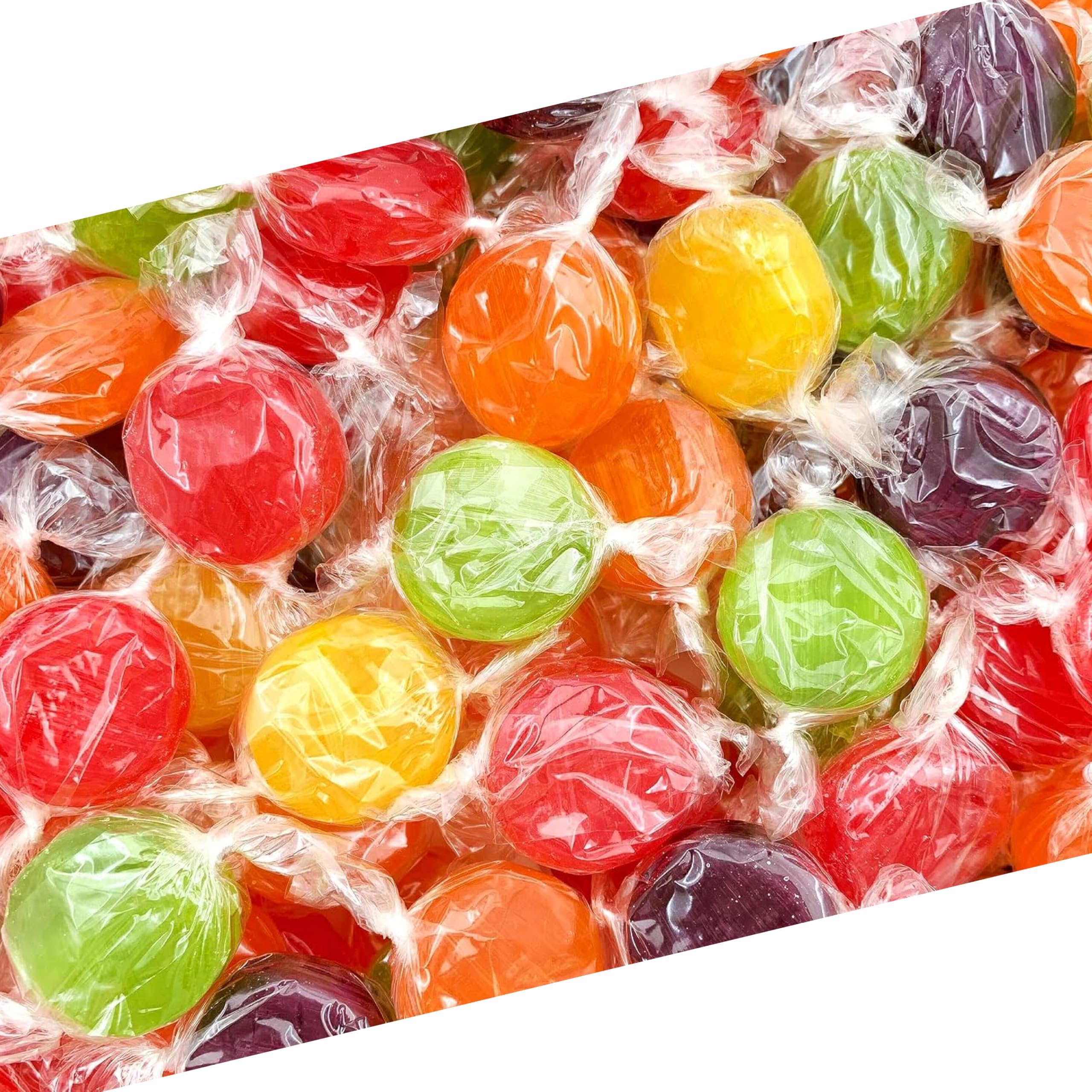 Assorted Fruit Hard Candy Individually Wrapped, 1 Lb Bag