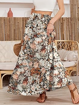【BAON】Kue banding frill long skirt Solid Color Ruffle Mid-length Skirt - Kawaii Fashion Shop