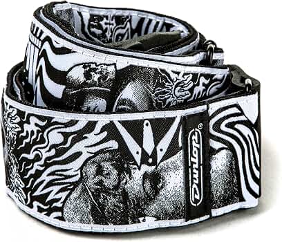 Amazon.com: Jim Dunlop I Love Dust Black & White Skulls Guitar