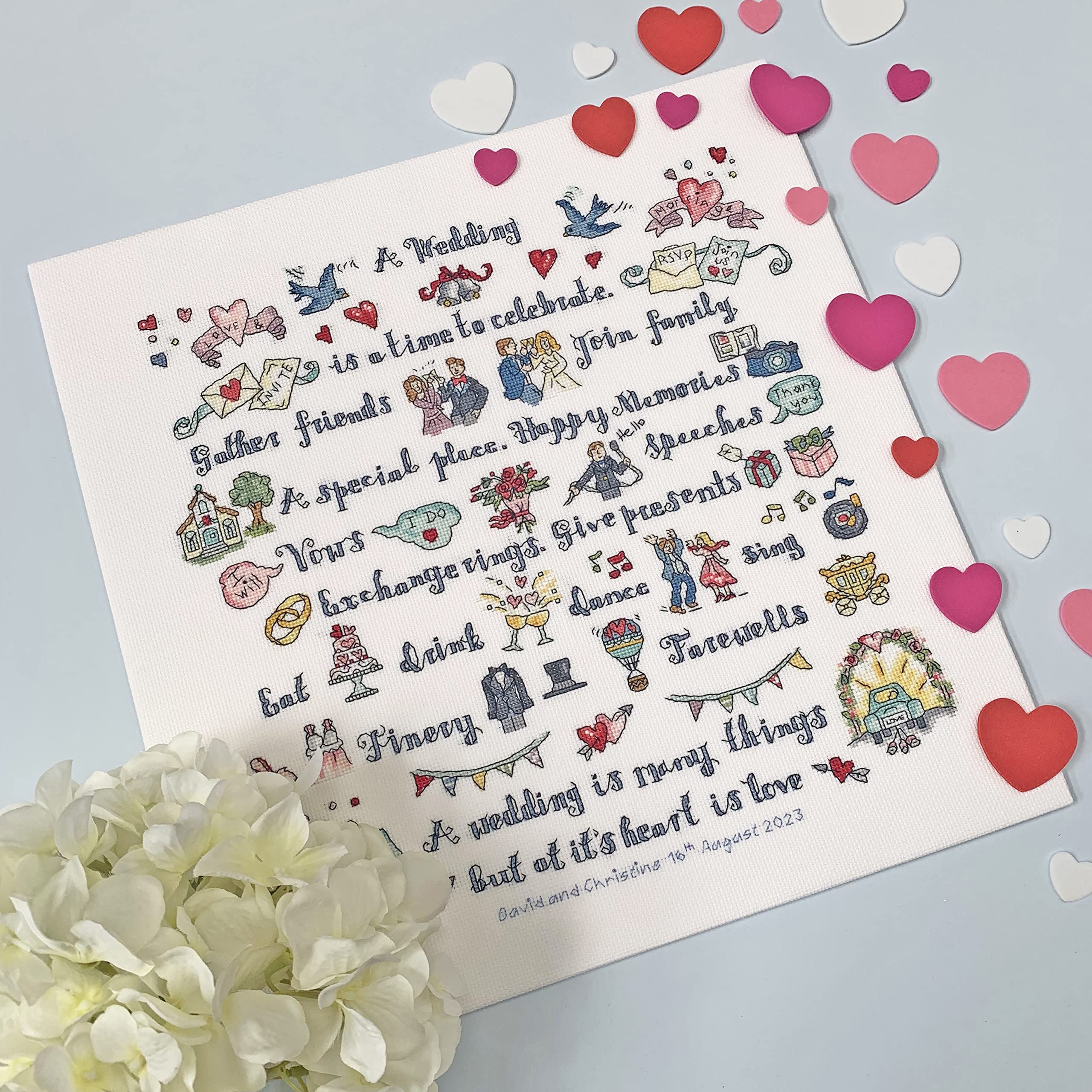 Bothy Threads Kreuzstich-Set 'Die Hochzeit' – 31x32 Cm, Zählmuster Auf 14 Ct Aida