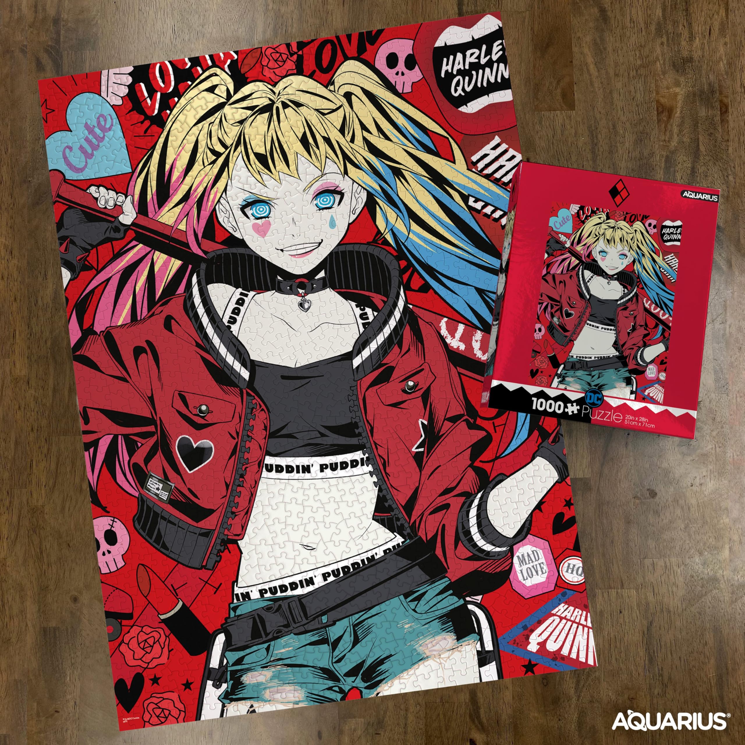Amazon.com: AQUARIUS - DC Comics Harley Quinn Puddin' 1000