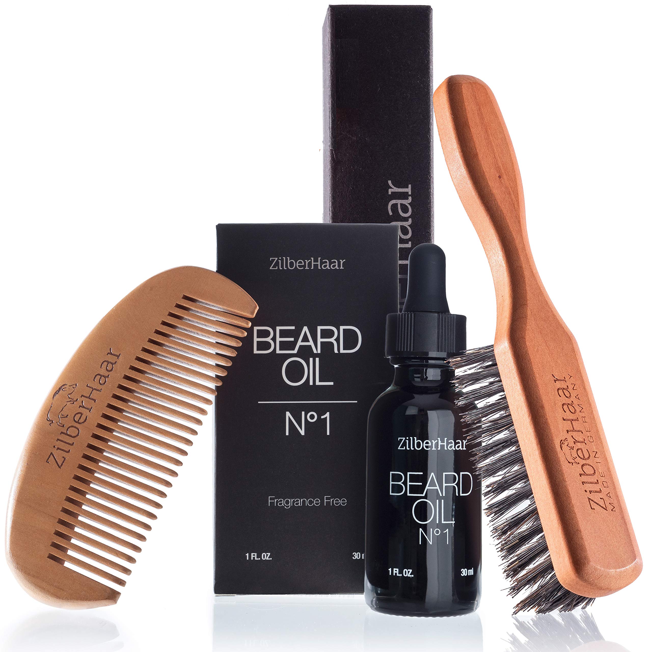 Beard Oil + Beard Brush + Beard Comb bundle