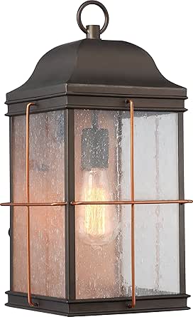 Nuvo Lighting Nuvo 60/5833 One Light Outdoor Wall Lantern, Pack of 1, Bronze/Dark
