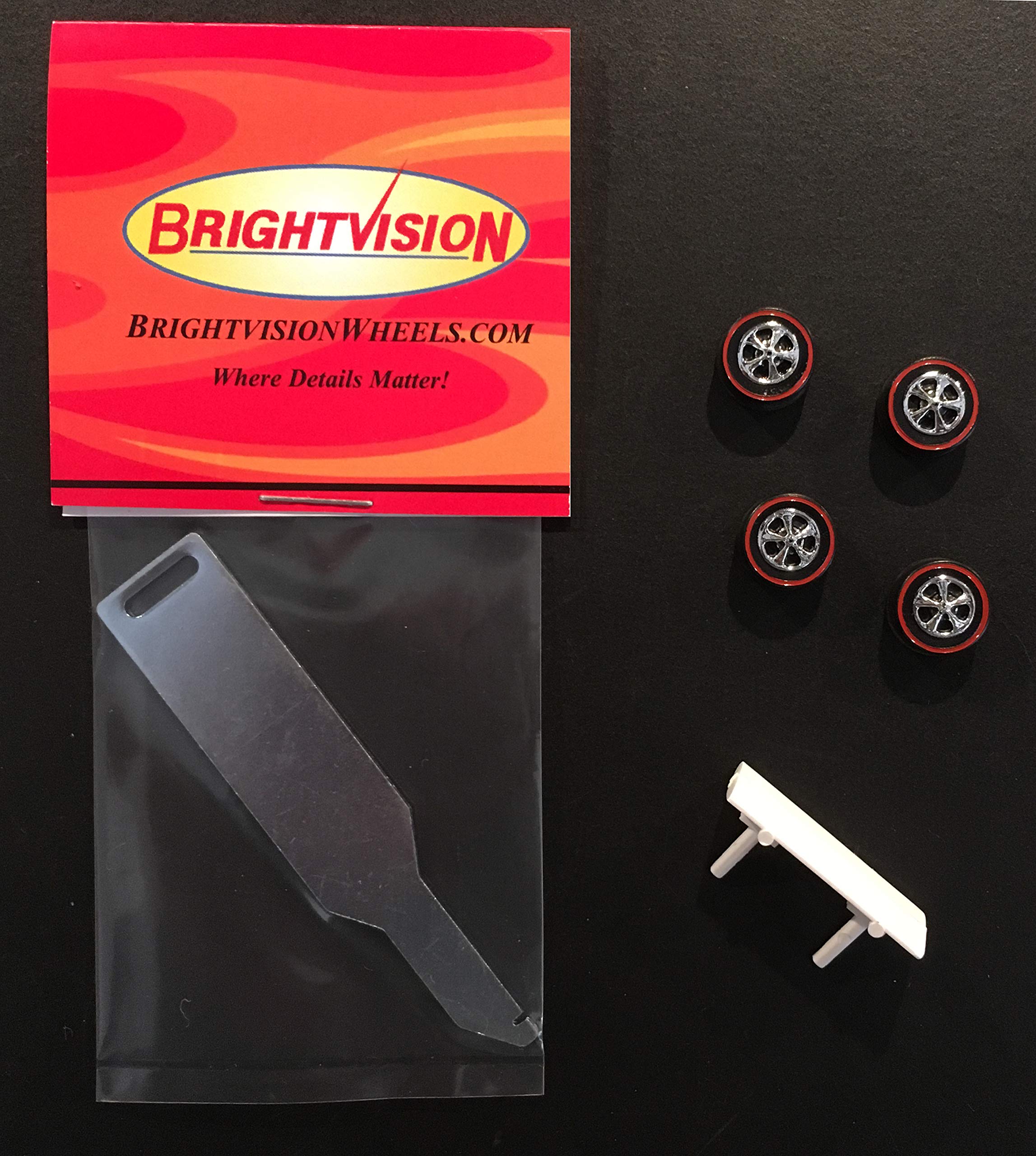 Brightvision Chaparral Tune-Up Kit #10 – 4 Medium Wheels, Wing & Tune-Up Tool