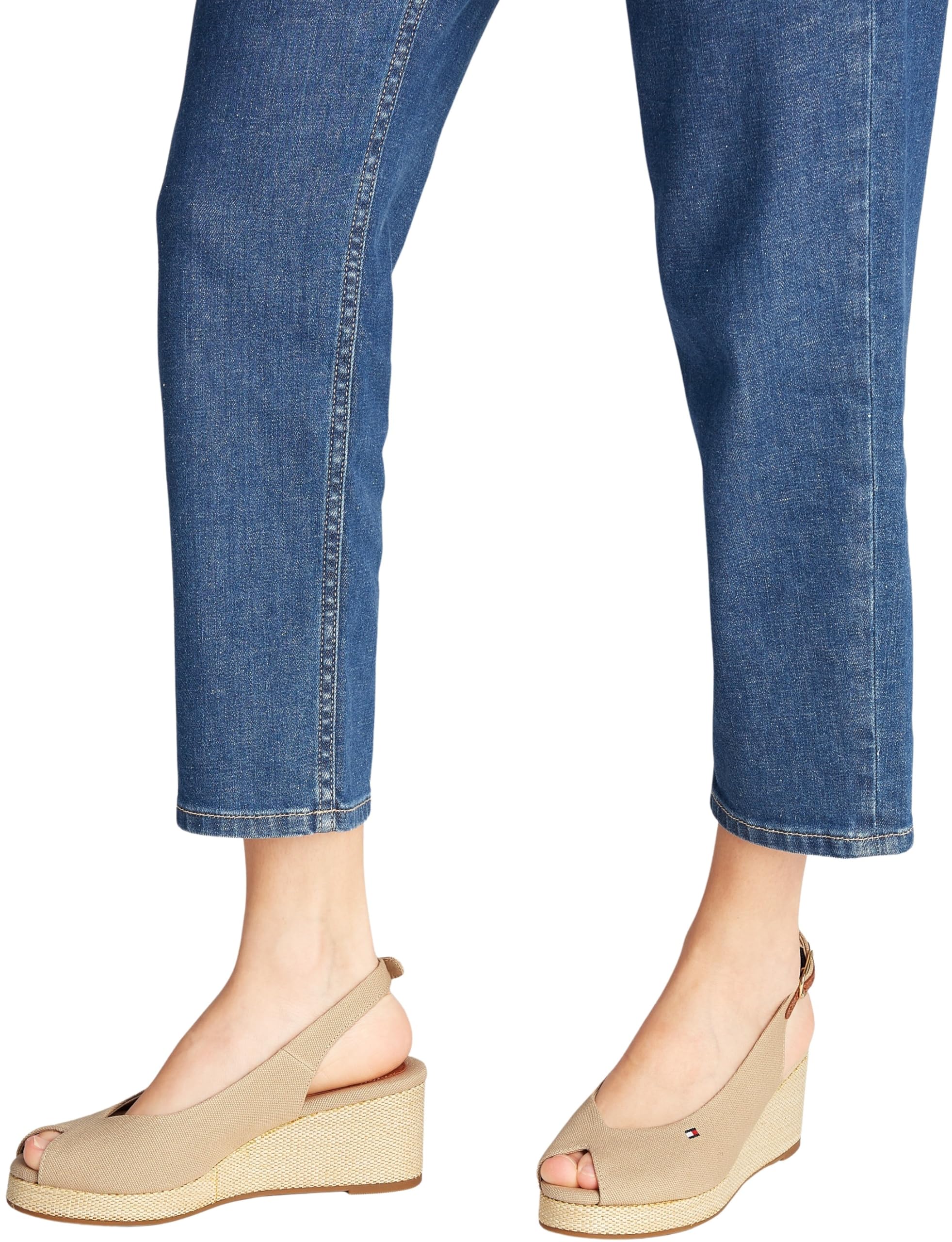 Tommy Hilfiger Flag Mid Wedge Espad Slingback Fw0fw08595 Espadrilles compenséesFemme