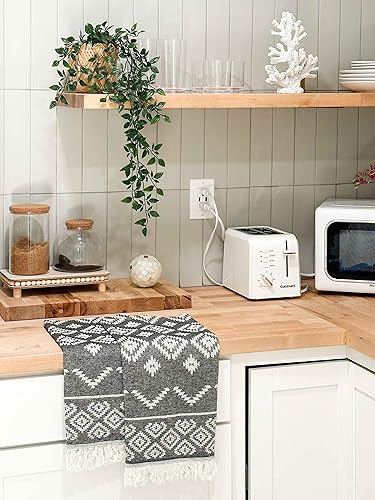 Miniatura 3 de RAY SILVER Aztec - Juego de 2 toallas de mano turcas 100% algodón, peshtemal, tacto suave, 18 x 36 pulgadas, peso ligero, para viajes, campamento,